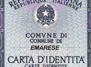 Carta identità cartacea