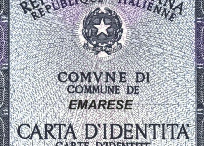Carta identità cartacea
