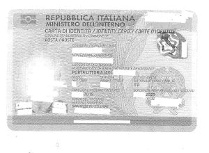 Carta identità Porta Littoria