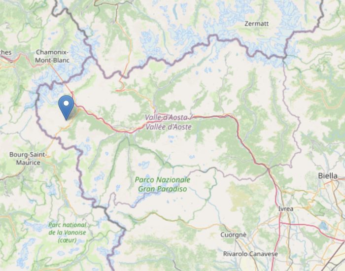 Scossa terremoto Valle d'Aosta
