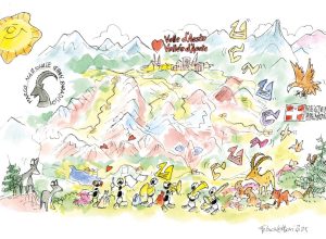 Cartolina Fabio Vettori per Musica nel Gran Paradiso