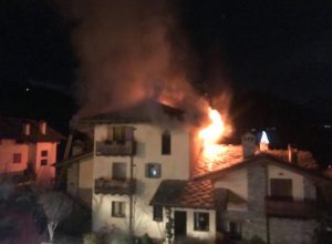 L'incendio all'abitazione di Saint-Pierre.