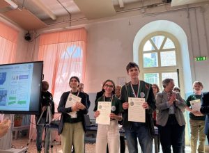 Cecilia Chasseur alla premiazione
