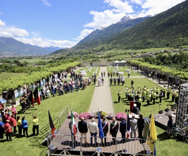 Cerimonia anni gemellaggio Sarre La Turbie