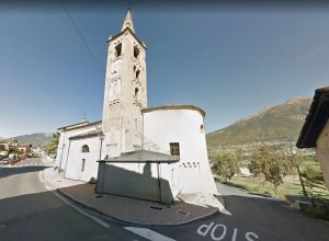 La chiesa di Pollein.