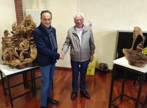 Il presidente del Piemonte Alberto Cirio e Guido Diémoz