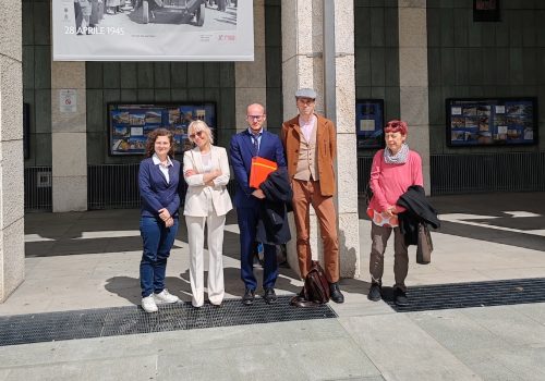 La delegazione del Comitato Insieme per Cime Bianche alle audizioni in Commissione
