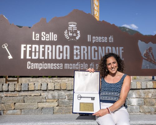 Consegna chiave La Salle Federica Brignone