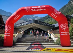 Consegna pettorali - Sport center a Courmayeur