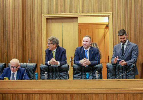 Consiglio Regionale Fratelli d'ITalia e Lega Vda Zucchi Bellora Manfrin Perron Ph Nicole Jocollé