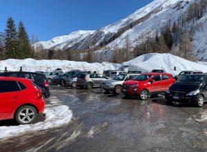 La foto di Courmayeur postata ieri sui social