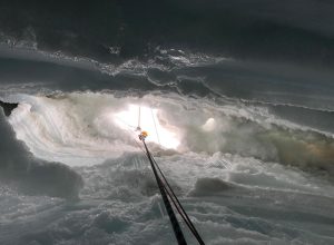 I soccorritori in azione sul Breithorn.