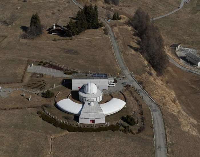 Osservatorio Saint-Barthélemy - Credit: cortesia Luigi Cinalli-Monte Bianco Droni per la Fondazione Clément Fillietroz-ONLUS