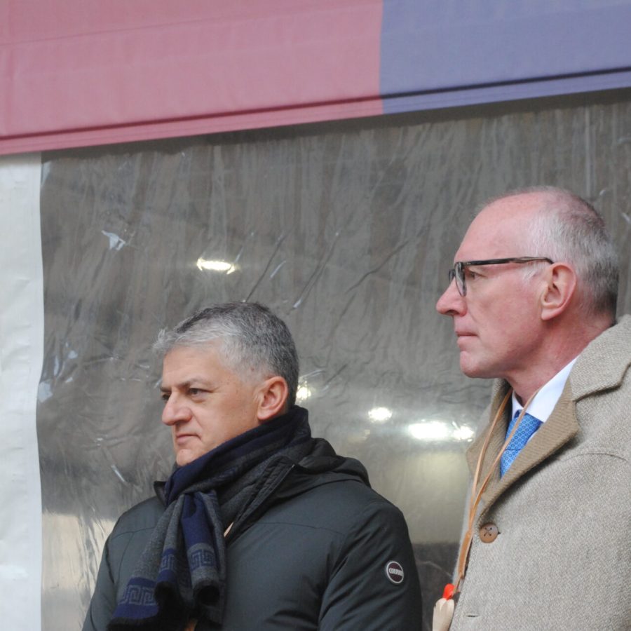 L'assessore Luigi Bertschy ed il presidente Renzo Testolin