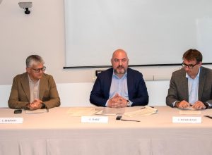 La presentazione del progetto RiAttivazioni in Rete. Da sx, Bertschy, Marzi e Micheletto