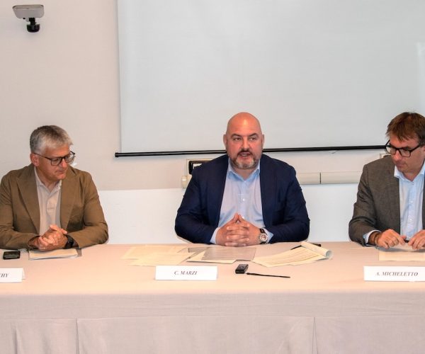 La presentazione del progetto RiAttivazioni in Rete. Da sx, Bertschy, Marzi e Micheletto