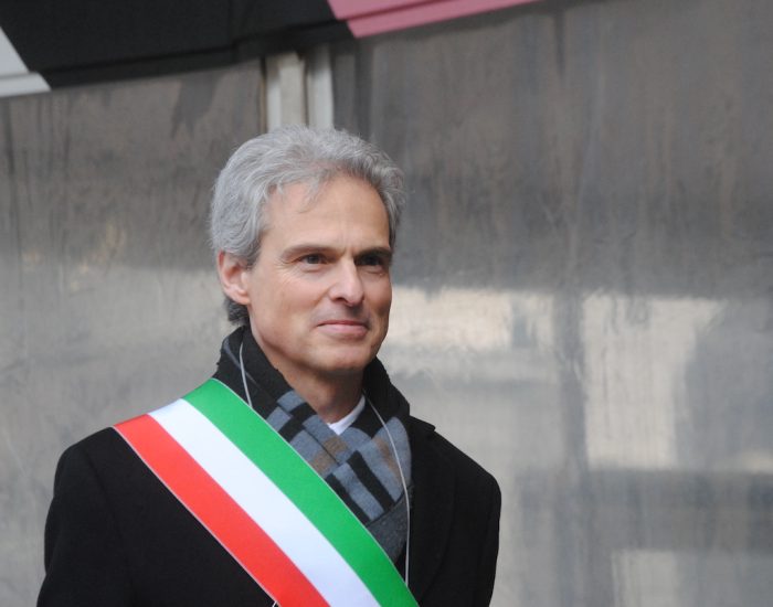 Il sindaco di Aosta Gianni Nuti