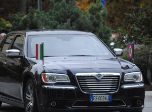 L'arrivo del Presidente Mattarella ad Aosta