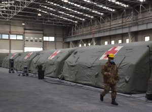 Immagine di archivio - ospedale da campo militare