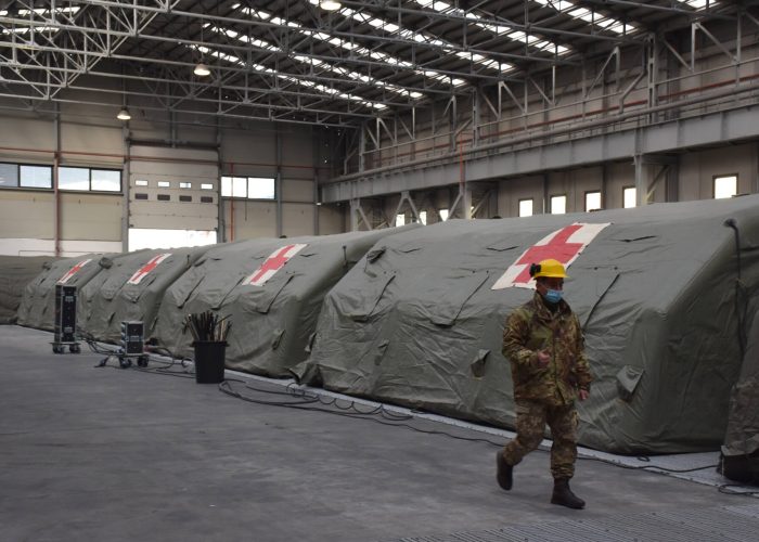 Immagine di archivio - ospedale da campo militare