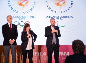 La presentazione delle Olimpiadi di Milano Cortina 2026