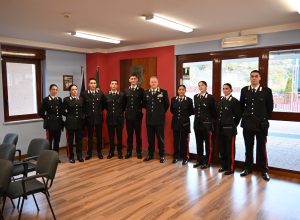 I nove giovani Carabinieri assegnati alla stazione di Aosta