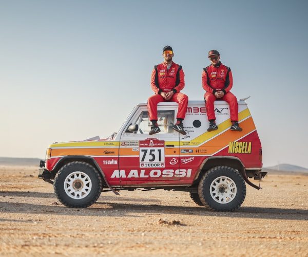 Favre e Iacovelli alla Dakar 2025 (foto da Facebook).