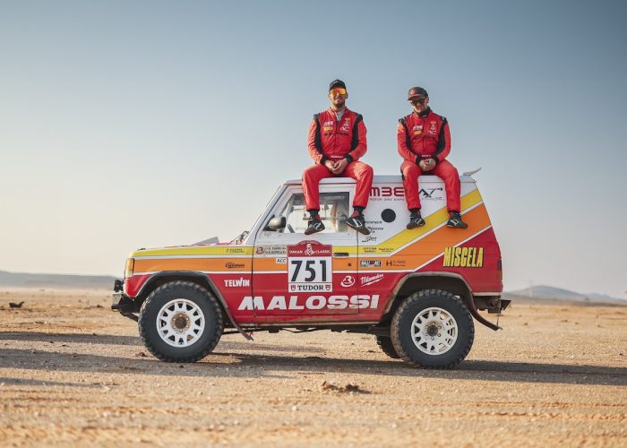 Favre e Iacovelli alla Dakar 2025 (foto da Facebook).
