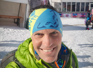 Davide Verthuy alla partenza di La Thuile
