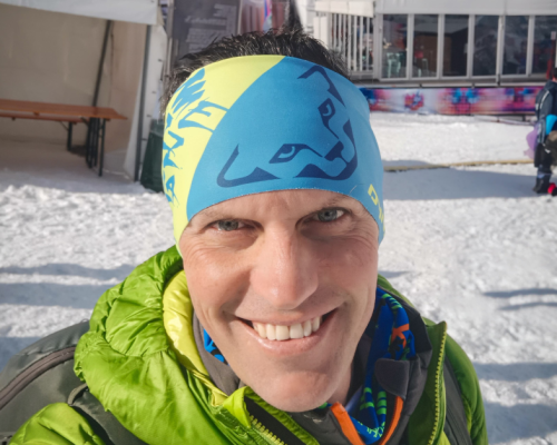 Davide Verthuy alla partenza di La Thuile