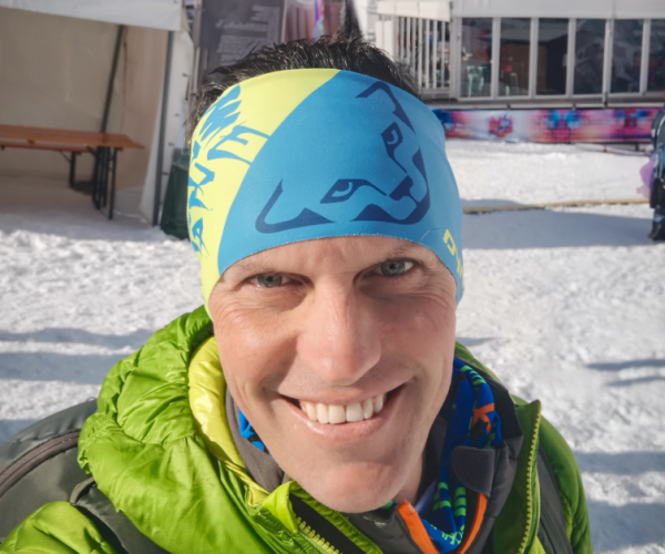 Davide Verthuy alla partenza di La Thuile