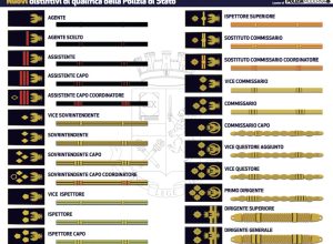 I nuovi distintivi della Polizia di Stato.