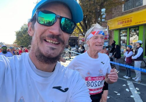 Egidio e Patrick Marquis alla Maratona di New York