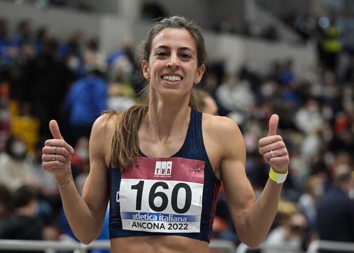 Eleonora Marchiando vittoriosa ai indoor foto Grana Fidal