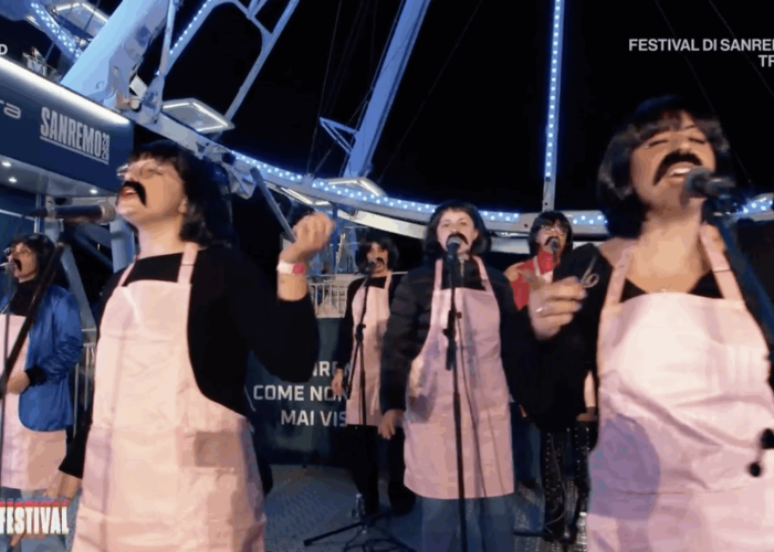 Elisa Neve con Rocking' a Sanremo