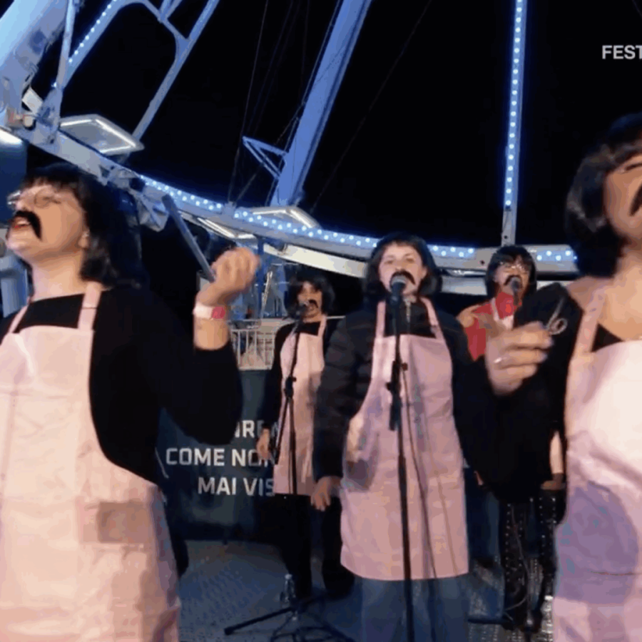 Elisa Neve con Rocking' a Sanremo