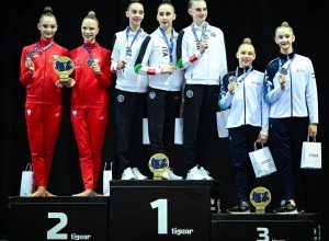 Elodie Godioz con la Squadra Azzurra