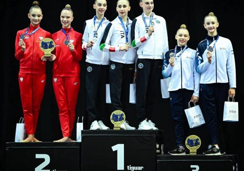 Elodie Godioz con la Squadra Azzurra