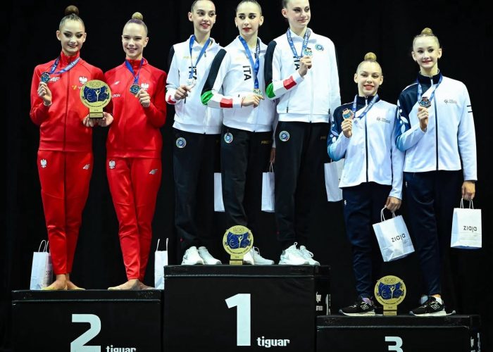 Elodie Godioz con la Squadra Azzurra