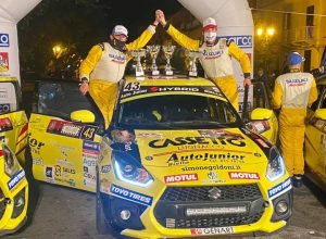 Eric Macori e Simone Goldoni al Targa Florio foto Facebook