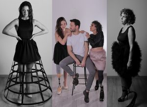 Fabio Porliod con Andreea Lozinca e Fabienne Sava Pelosse