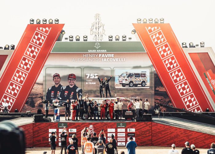 Favre e Iacovelli arrivo Dakar