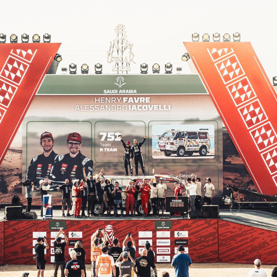 Favre e Iacovelli arrivo Dakar