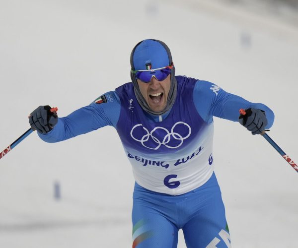 Federico Pellegrino argento sprint Olimpiadi Pechino foto Gio Auletta Pentaphoto