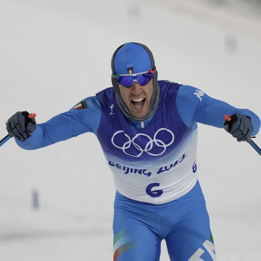 Federico Pellegrino argento sprint Olimpiadi Pechino foto Gio Auletta Pentaphoto