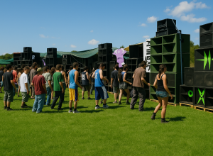 Rave party - foto creata con l'Ai