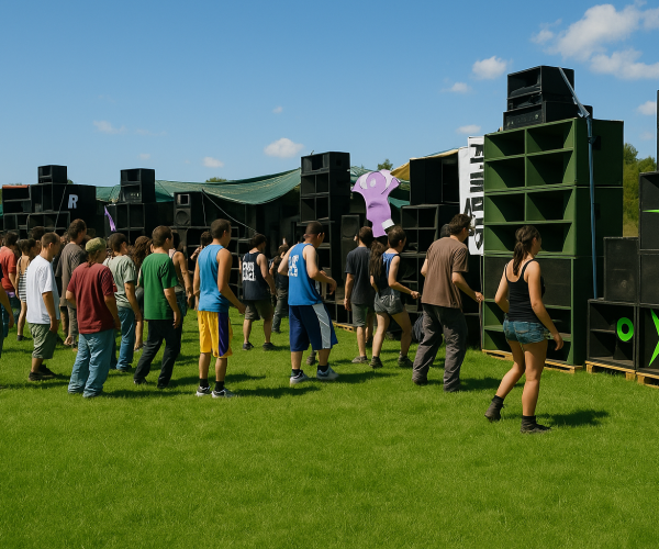 Rave party - foto creata con l'Ai