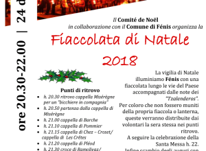 Fiaccolata di Natale a Fénis