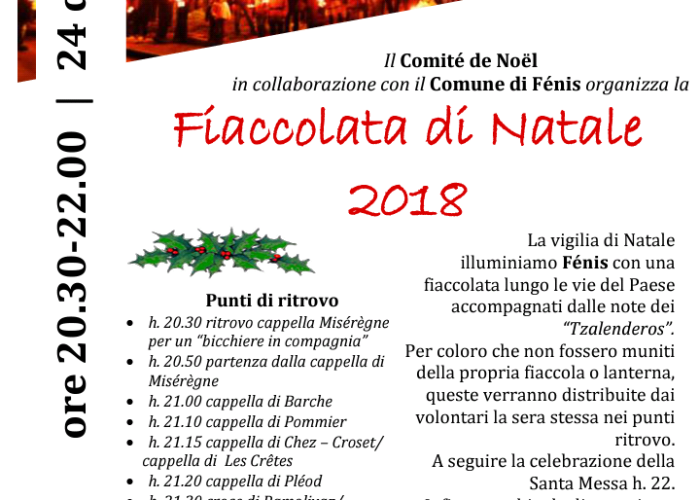 Fiaccolata di Natale a Fénis