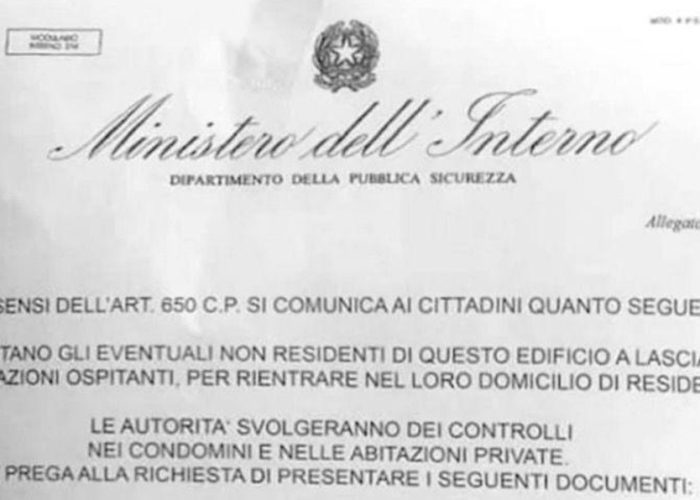 Finto avviso Ministero